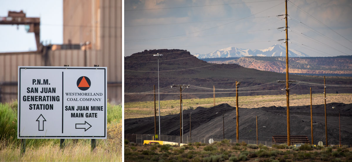 Next to the electric power station is the San Juan coal mine, which exclusively provides coal to the plant. At its peak, the mine sent over 7 million tons a year to the plant.