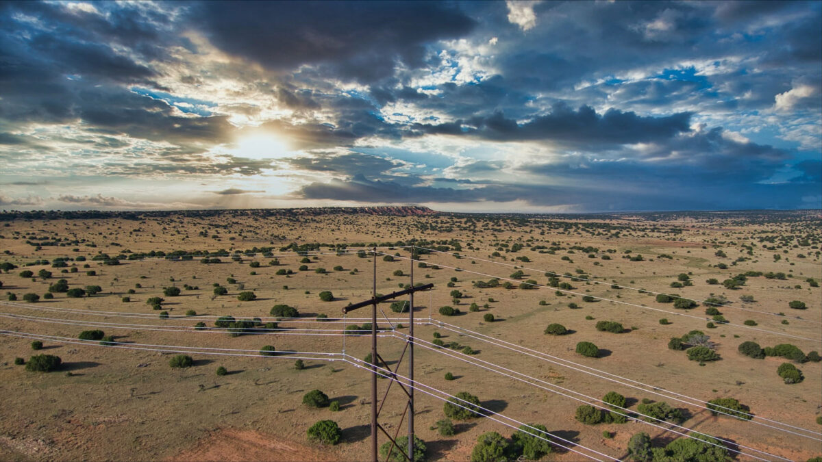 The Western Spirit Transmission line, which was developed and constructed by Pattern Energy.