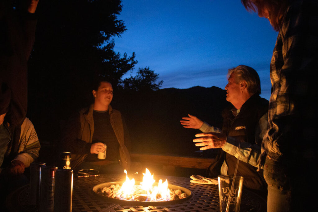 Co-owner John Hoskin at UXU Ranch.