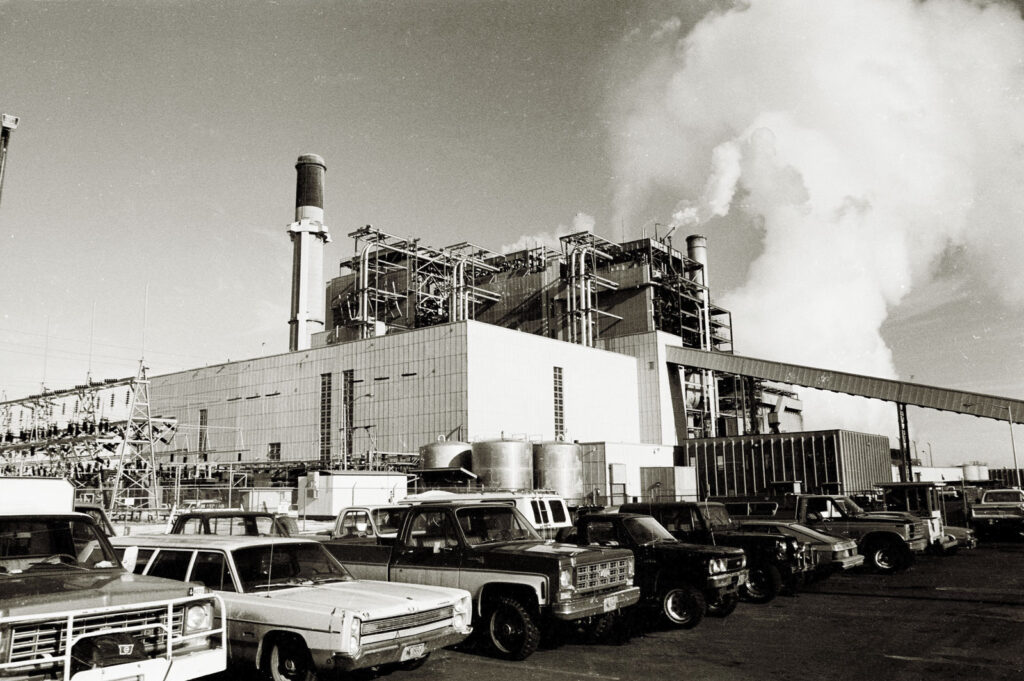 The Naughton Power Plant south of Kemmerer, Wyoming