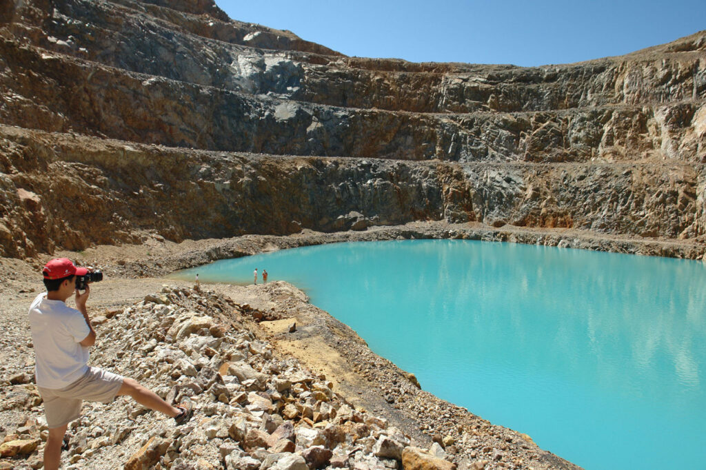 Tourists at Colosseum’s abandoned open pit mine in 2006. Mary-Austin & Scott via Flickr 