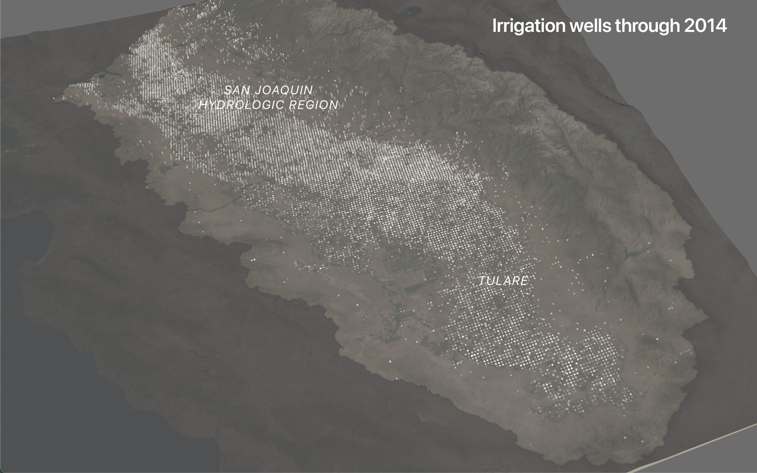 Graphic: Data from the state Department of Water Resources’ well completion records shows a sharp increase in new or modified agricultural wells in the San Joaquin and Tulare hydrological regions as severe drought conditions took hold in the mid 2010’s.