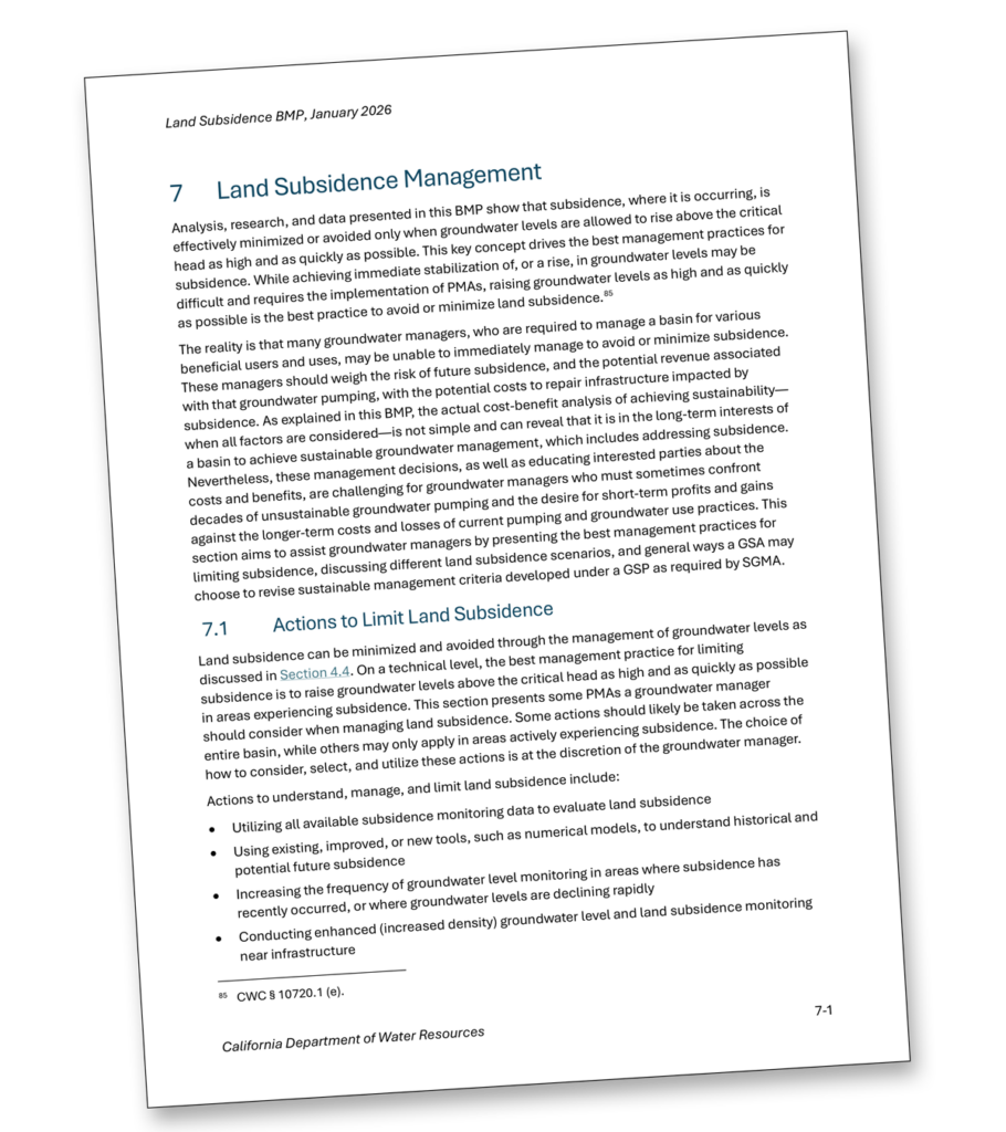 The water department released a document entitled “Best Management Practices.”