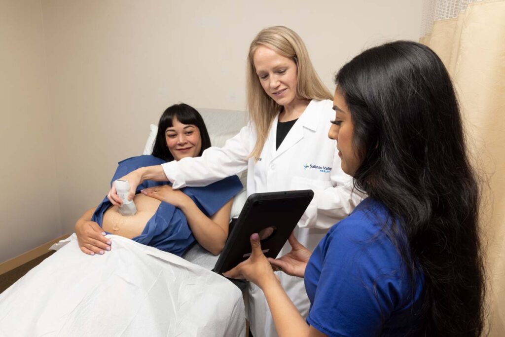 Maternity care visit at Salinas Valley Health